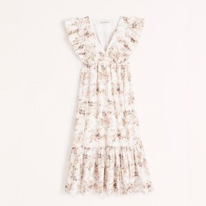 Floral Abercrombie Flutter Sleeve Dress